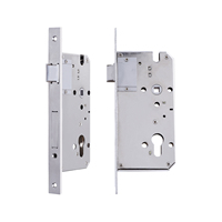 Poignée de porte intérieure d'hôtel ignifuge de qualité 6072 serrure à mortaise porte sécurité européenne serrure à cylindre corps Machine ensemble portes