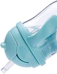 Venta al por mayor con logotipo personalizado, taza para bebés, tapa a prueba de fugas, taza de agua de entrenamiento para niños pequeños, vasos de plástico a granel, tipo pajita, agua corriente - Product Image 6