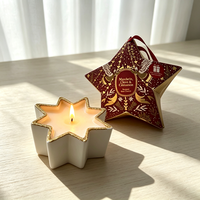 Bougie parfumée de luxe en cire de soja dans un bocal en verre, design personnalisé, parfum artisanal, coffret cadeau décoratif, longue durée, avec logo.