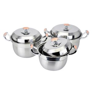 工厂价格非洲市场畅销不锈钢炊具炊具套装库存锅 - Product Image 2