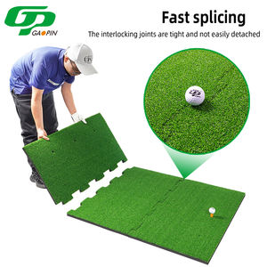 Tapis <span class=keywords><strong>de</strong></span> golf antidérapant en PP robuste à 3 sections emboîtables, idéal pour l'entraînement <span class=keywords><strong>de</strong></span> swing en intérieur et en extérieur, 150x90cm - Product Image 1