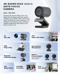 Telecamera 4K Super Grandangolare con Autofocus e AI Intelligente per Conferenze, con <span class=keywords><strong>Software</strong></span> per Registrazione, <span class=keywords><strong>Traduzione</strong></span> e Riassunto - Product Image 6