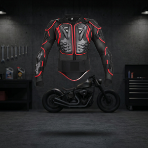 <b>Motorcycle</b> Protective <b>Jacket</b> and Knee Pads Sport Motocross Full Body Armor Quick Dry <b>Summer</b> Winter All Seasons for Men - Product Image 3