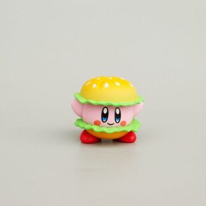 Figurines d'action mignonnes et adorables, figurines d'action en PVC de dessin animé 3D, frites, hamburger, Kirby, pendentif, décoration de voiture, accessoires, jouets - Product Image 6