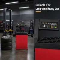 Équipement de garage professionnel - Équilibreuse de roues avec pointeur laser pour un équilibrage rapide et précis - Compatibilité avec les jantes de 10 à 24 pouces