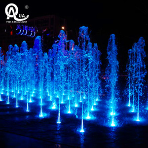 Water Crown Dry Fountain Interactive Ground Spray with <b>Motion</b> <b>Sensors</b> and <b>LED</b> <b>Lights</b> for Plazas, Malls, and Water Playgrounds - Product Image 3