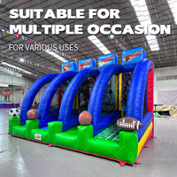 Jeu de carnaval gonflable AirFunPro Commercial PVC 4 en 1 avec installation facile pour enfants et adultes, événements en plein air