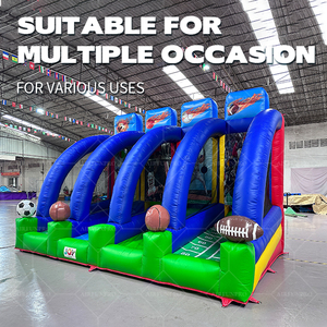 Jeu <span class=keywords><strong>de</strong></span> carnaval gonflable AirFunPro Commercial PVC 4 en 1 avec installation facile pour enfants et adultes, événements en plein air - Product Image 4