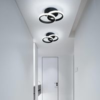 Lampes d'allée, lampes de couloir, lampes de plafond rondes, style nordique minimaliste moderne, luminaires pour vestiaire, entrée, hall, à intensité variable