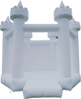 Château gonflable blanc pour enfants, piscine à balles, location d'équipement pour fête, maison de jeu, structure gonflable