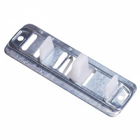 Kit de Herrajes para Puertas Correderas de Armario Wekis, Riel con 4 Ruedas, Colgador, Guía de Piso, Juego para Puertas de Madera de Armario, OEM