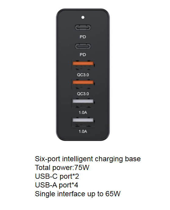 Noir 6 ports