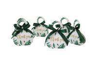 Petite boîte en papier recyclable en forme de sac à main vert pour chocolats, bonbons, emballages cadeaux pour mariages, anniversaires, baby showers et fêtes