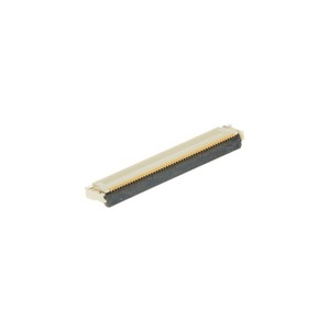 Conector FPC FFC XF2M-5015-1A de 50 pines con paso de 0.5 mm, inserción frontal, cubierta trasera abatible, conexión superior e inferior - Product Image 1