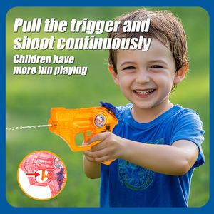 बच्चों ग्रीष्मकालीन आउटडोर पारदर्शी प्लास्टिक अनुकूलित लोगो हैंडहेल्ड खिलौना 2 पीसी मिनी पानी बंदूक खिलौना - Product Image 3