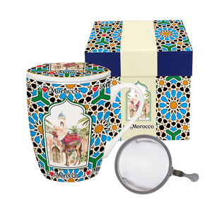 Taza <span class=keywords><strong>de</strong></span> Té <span class=keywords><strong>de</strong></span> Porcelana <span class=keywords><strong>con</strong></span> Infusor <span class=keywords><strong>de</strong></span> Diseño Marroquí Vintage Personalizado, Taza <span class=keywords><strong>de</strong></span> Cerámica <span class=keywords><strong>con</strong></span> <span class=keywords><strong>Filtro</strong></span> <span class=keywords><strong>de</strong></span> Té, Taza <span class=keywords><strong>de</strong></span> Té <span class=keywords><strong>con</strong></span> <span class=keywords><strong>Tapa</strong></span> <span class=keywords><strong>y</strong></span> Colador - Product Image 1