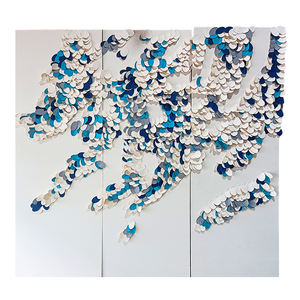 Современный белый ПВХ Кожа Гравировка стеновая панель Крытый Дом водонепроницаемый и огнестойкий Настенный декор классический стиль - Product Image 4