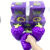 Jouet de relaxation créatif en forme de fruit à presser, grand raisin, à rebond rapide, super doux et résistant à l'écrasement