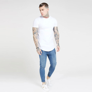 T-shirt moderne à manches courtes en coton 200 GSM, doux, décontracté, tendance estivale, personnalisable, OEM, marque privée, fournisseur d'usine - Product Image 2