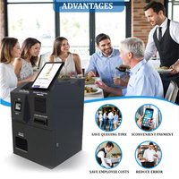 Kiosque de paiement libre-service de 10,1 pouces, prise en charge des pièces et de l'argent liquide, commande automatique, gestion des files d'attente, kiosques d'information, machine de paiement en monnaie