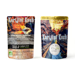 Sacs d'emballage en plastique Mylar Cali de 3,5 g, résistants aux enfants, à fermeture éclair, à scellage thermique, imprimés sur mesure, anti-odeur, Doypack - Product Image 2