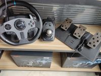 Volant de Course RTS Pnx V9 à Retour de Force Double Moteur pour Xbox Series X|S/PS3/PS4/PC/Jeux Xbox