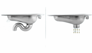 Sartén pública de acero inoxidable 304 en cuclillas con cubierta de inodoro de acero inoxidable - Product Image 4