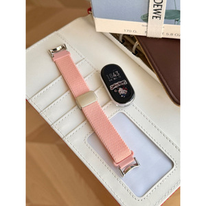 Nueva Correa <span class=keywords><strong>de</strong></span> Nailon con Hebilla Magnética Plegable para Xiaomi Mi Band 10 9 8 Pro, Correa Deportiva Elástica Trenzada, Accesorios para Pulsera - Product Image 3