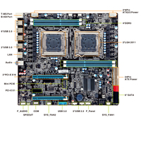 Carte mère de jeu Esonic X79 à double processeur, compatible avec les processeurs Xeon LGA 2011, 4*DDR3, PCI-E, NVME M.2, carte mère de bureau