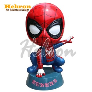 Modelo de Spider-Man en Versión de Dibujos Animados Personalizado, Escultura de Fibra de Vidrio de la Alianza de Vengadores para Teatro, Centro Comercial, Tienda, Adornos Grandes - Product Image 1