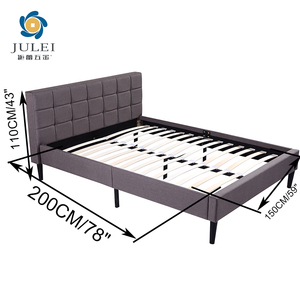 Cadre <span class=keywords><strong>de</strong></span> <span class=keywords><strong>lit</strong></span> moderne en métal, grande capacité <span class=keywords><strong>de</strong></span> charge, dimensions personnalisables, base en acier pour appartement, achat en gros - Product Image 4