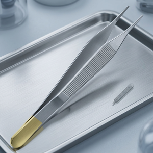 Pinzas Adson de 0.5mm, Pinzas Quirúrgicas de Acero Inoxidable para Operaciones Médicas, Certificación CE Clase I, Instrumento Manual - Product Image 3