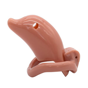 Plastic Mannelijke Kuisheid Apparaten Penis Kooi Met 4 Maat Ring Voor Mannen Ademend Slot Dolfijn Vorm <span class=keywords><strong>Cock</strong></span> Kooi - Product Image 4