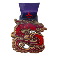 Médaille de triathlon Ironman de course sportive 3D en métal en alliage de zinc personnalisé de conception de ventes d'usine