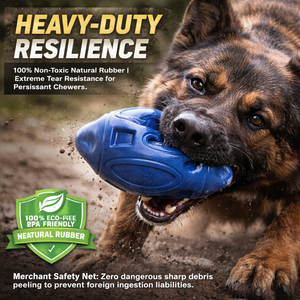 <span class=keywords><strong>Jouet</strong></span> à mâcher pour <span class=keywords><strong>chien</strong></span> en caoutchouc durable et écologique, en forme de ballon de rugby, avec design de ballon de football, <span class=keywords><strong>résistant</strong></span> aux morsures - Product Image 4
