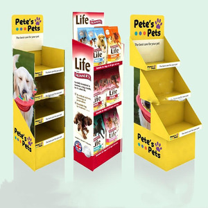 Tierbedarfsgeschäft Maßgefertigtes Karton-POP-Displayregal - Hundefutter-Halsband-Haustierbekleidungs-Ausstellungsständer - Product Image 3