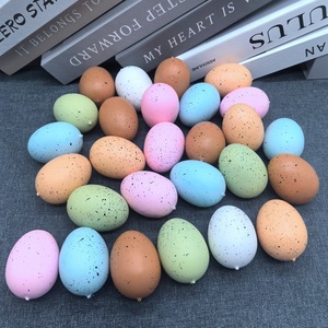 DAMAI Matte Pastel Speckled Foam Easter Eggs Mini Egg Decor for Spring Holiday Table Arrangement Easter Decoration - Product Image 3
