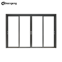 Portes de séparation modernes avec double vitrage en verre trempé et cadre en aluminium pour l'intimité au bureau et la circulation naturelle de la lumière