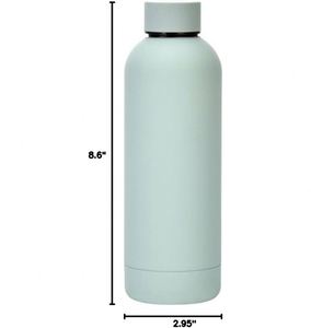 Eco-friendly Custom Logo 500ml Matte Color Vacuum Insulated Metal Waterbottle Stainless Steel Drink Bottle Water Bottle - Product Image 4