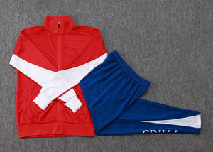 Combinaison d'entraînement rétro à manches courtes avec fermeture éclair intégrale, séchage rapide, automne-hiver, 24/25, uniforme de compétition des clubs européens de Paris, vêtements de football - Product Image 5