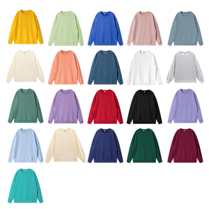 Sudadera suave con cuello redondo, varios colores sólidos, ajuste holgado, manga larga, para hombres y mujeres, uso diario - Product Image 6