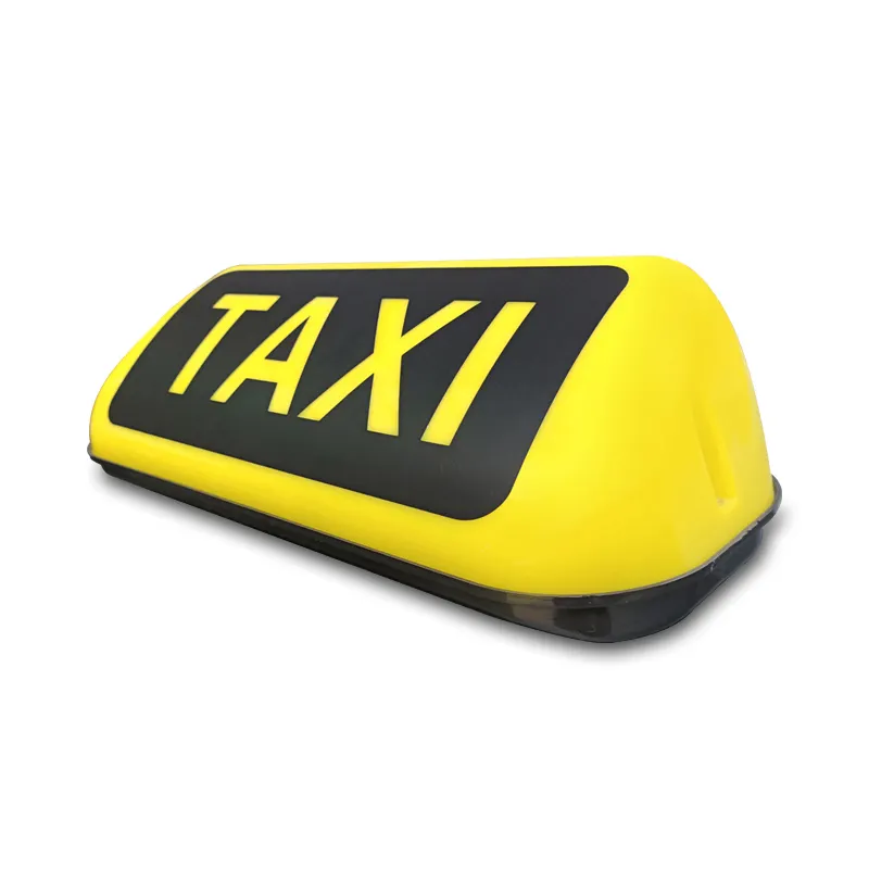 強力な磁石を備えた黄色のキャブカールーフライトのタクシートップサイン