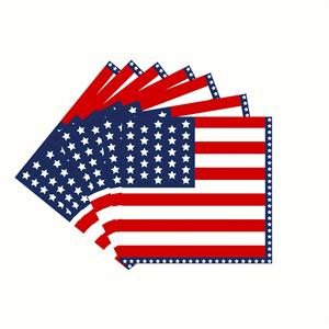 Juego de Vajilla Personalizado con la Bandera Americana para 25 Personas - Platos, Servilletas y Tenedores Patrióticos para el 4 de Julio - Product Image 2