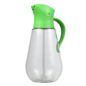 Hộ gia đình mới tự động mở và đóng rõ ràng thủy tinh + nhựa oilcan nước tương giấm chai dầu chống rò rỉ Có Nắp - Product Image 6