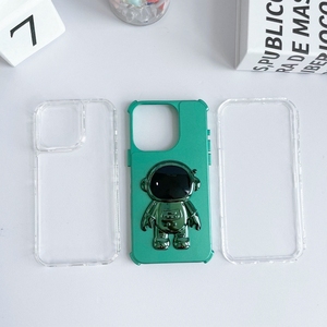 Phi Hành Gia Đứng Mạ Điện Chủ Tpu 3D Gấp Khung Chân Đế Sang Trọng Long Lanh Mạ Điện <span class=keywords><strong>Flash</strong></span> Mềm Điện Thoại Di Động Trường Hợp - Product Image 3