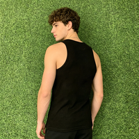 Débardeur de sport en coton pour homme, personnalisable avec logo, couleur unie, pour musculation et fitness