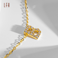 Au750 Lettre B Pendentif initiale 26 Chaîne de lettres Collier 26 Pendentifs de lettres initiales Or véritable 18 carats Pendentif CZ jaune