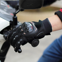 Guantes de Motociclismo de Carreras con Pantalla Táctil y Protección de Nudillos Antideslizantes