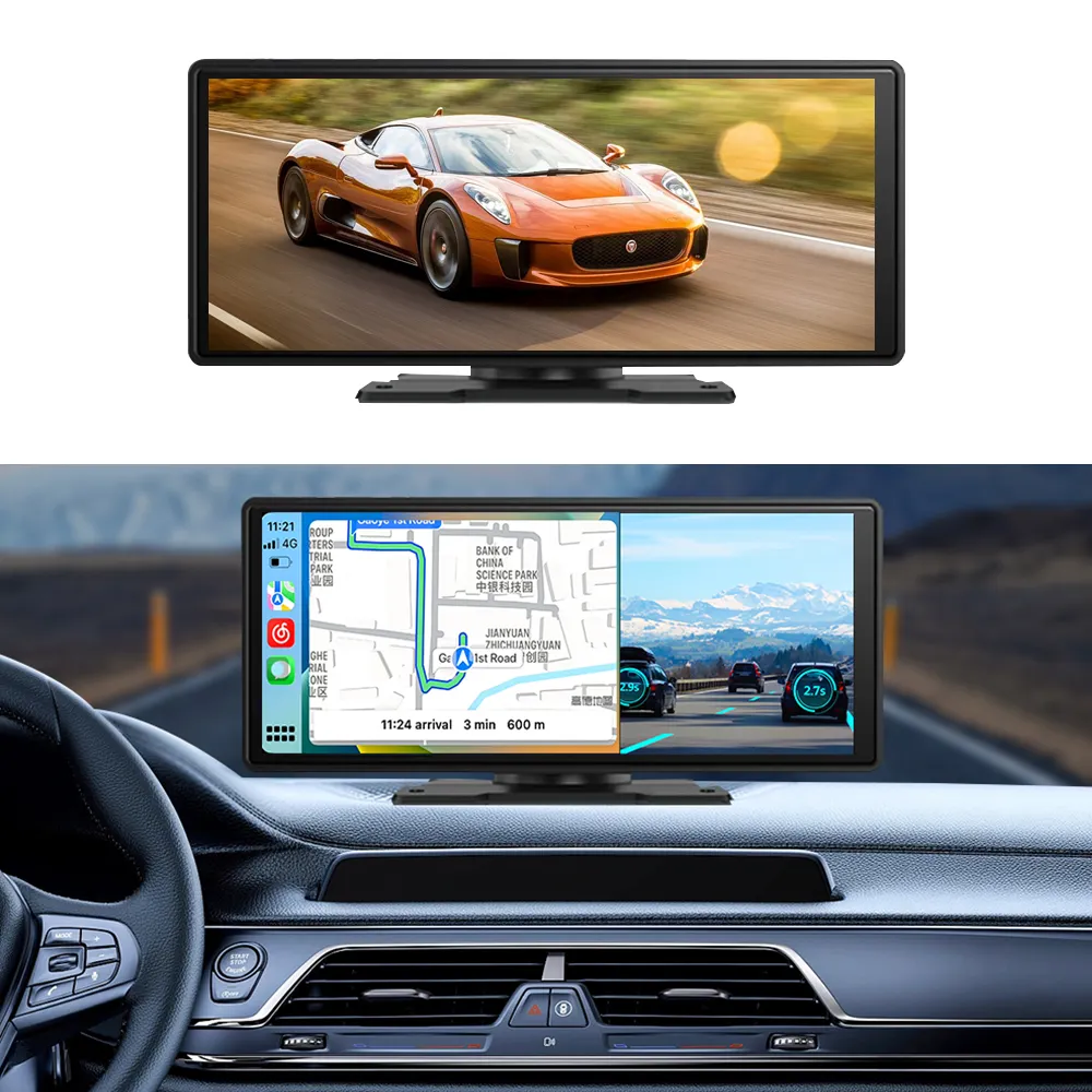 10.26 Inch Capacitive Touch Screen Car Multimedia Universal Car DVD Radio MP5 Player with Digital Compass and CarPlay Function