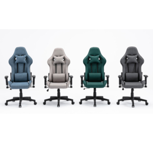 Premium Grey Fabric Ergonomic Folding <strong>Gaming</strong> <strong>Chair</strong> for <strong>Adults</strong> Thickened Seat 2D High Backrest Modern Design for 3D Video Games - Product Image 5